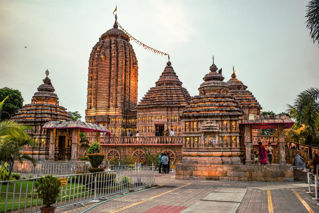 Explore the iconic architecture of a historic Hindu temple in Chandipur, India, captured in vibrant details.